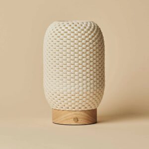 Aurora Tischlampe Hellbraun von Rijks Collection – elegantes Design aus Porzellan