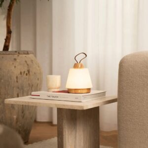 Liv Tischlampe Hellbraune - kabellos und dimmbar