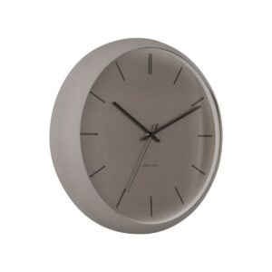 Aura Wanduhr Grau von Karlsson – elegante Eisen-Wanduhr im industriellen Design