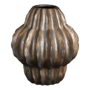 Alina Vase Bronze von Mica Decorations - handgefertigte Keramikvase