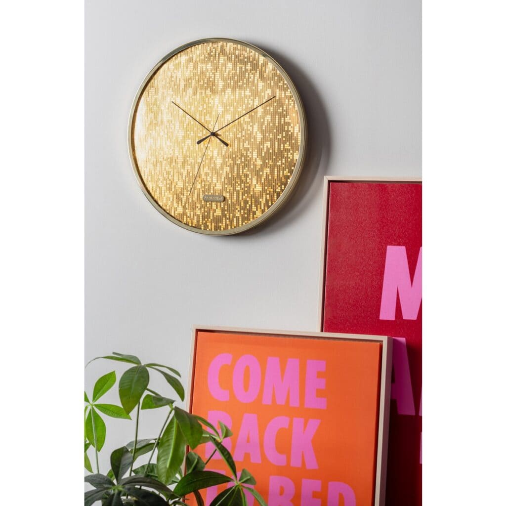 Miro Wanduhr Gold von Karlsson – elegante Wanduhr aus Eisen