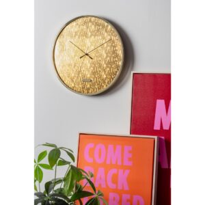 Miro Wanduhr Gold von Karlsson – elegante Wanduhr aus Eisen