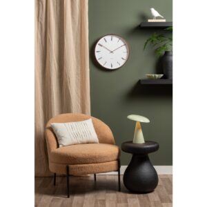 Halo Wanduhr Weiß von Karlsson – skandinavisches Design mit Holzgehäuse