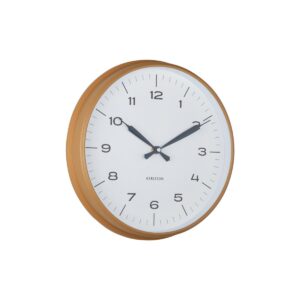 Moderna Wanduhr Gelb/Weiß von Karlsson – stilvoller Blickfang