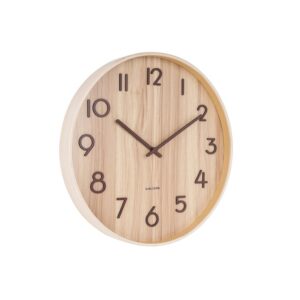 Woody Wanduhr Holz von Karlsson – elegante Wanduhr aus Walnussholz