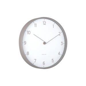 Freya Wanduhr Weiß/Grau - Minimalistisches Design