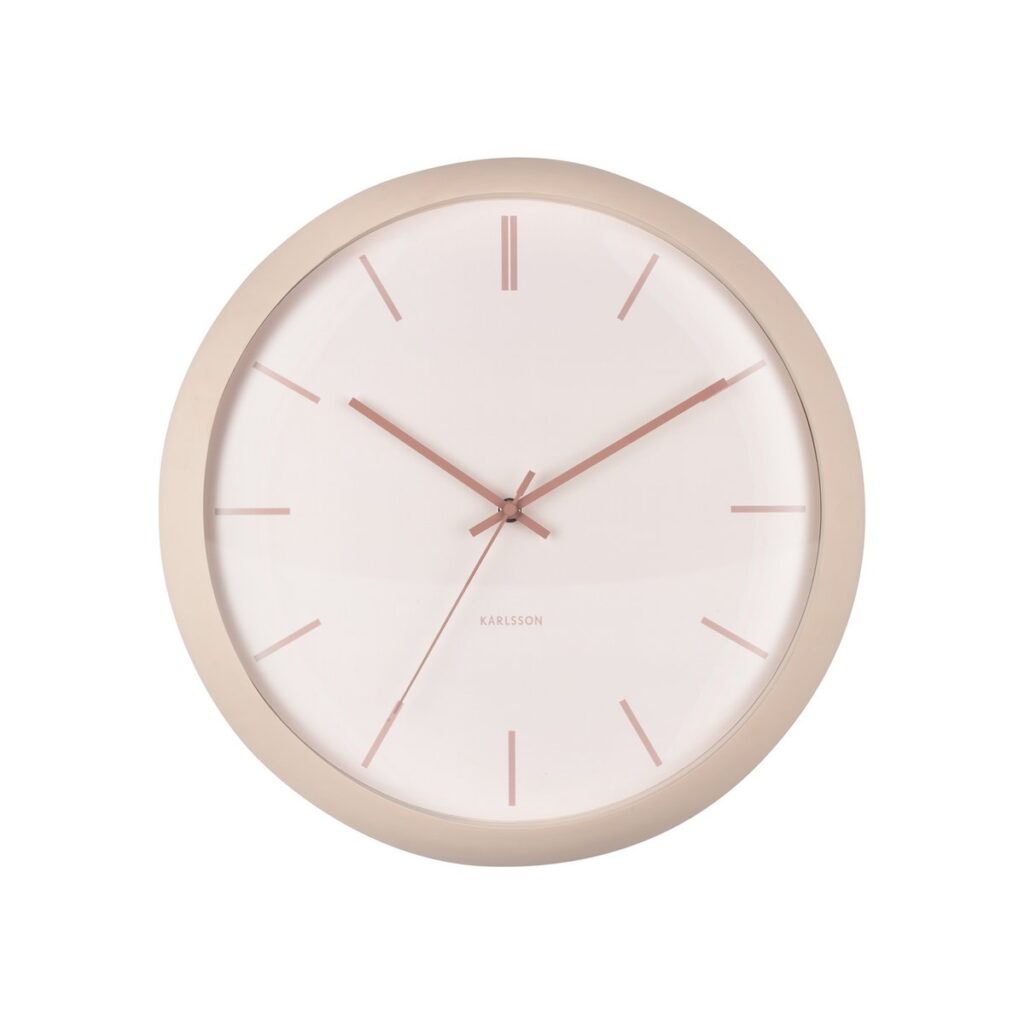 Antra Wanduhr Rosa - stilvolles Design mit Eisenrahmen