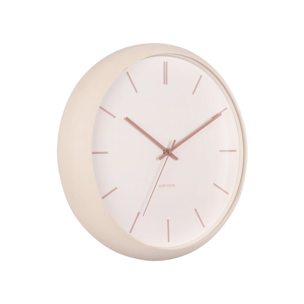 Antra Wanduhr Rosa - stilvolles Design mit Eisenrahmen