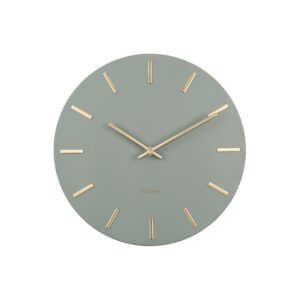 Cara Wanduhr Grau von Karlsson – moderne Wanduhr mit goldenen Details