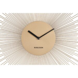 Sun Wanduhr Gold von Karlsson – glamouröses Design aus Stahl
